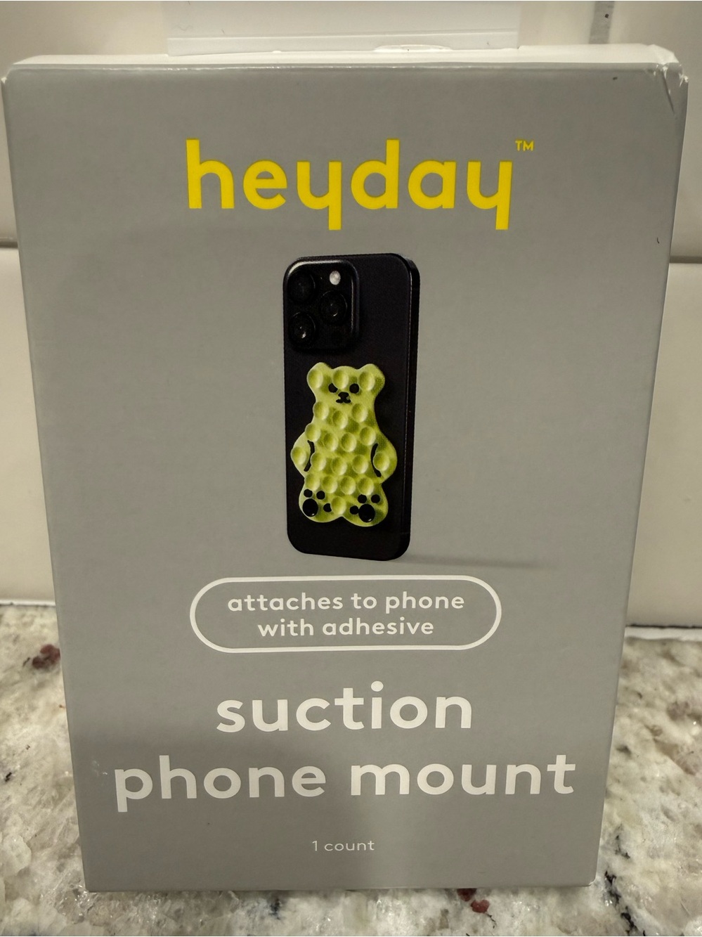 3/$15* heyday Lime Green Gummy Bear Suction Phone Mount NWT